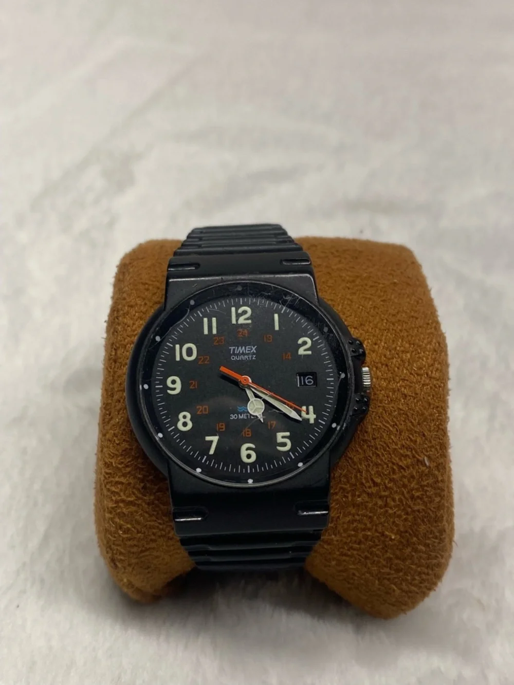 Rare Vintage Timex T49 Military 24-Hour Field Watch (New Battery) Read Descr.